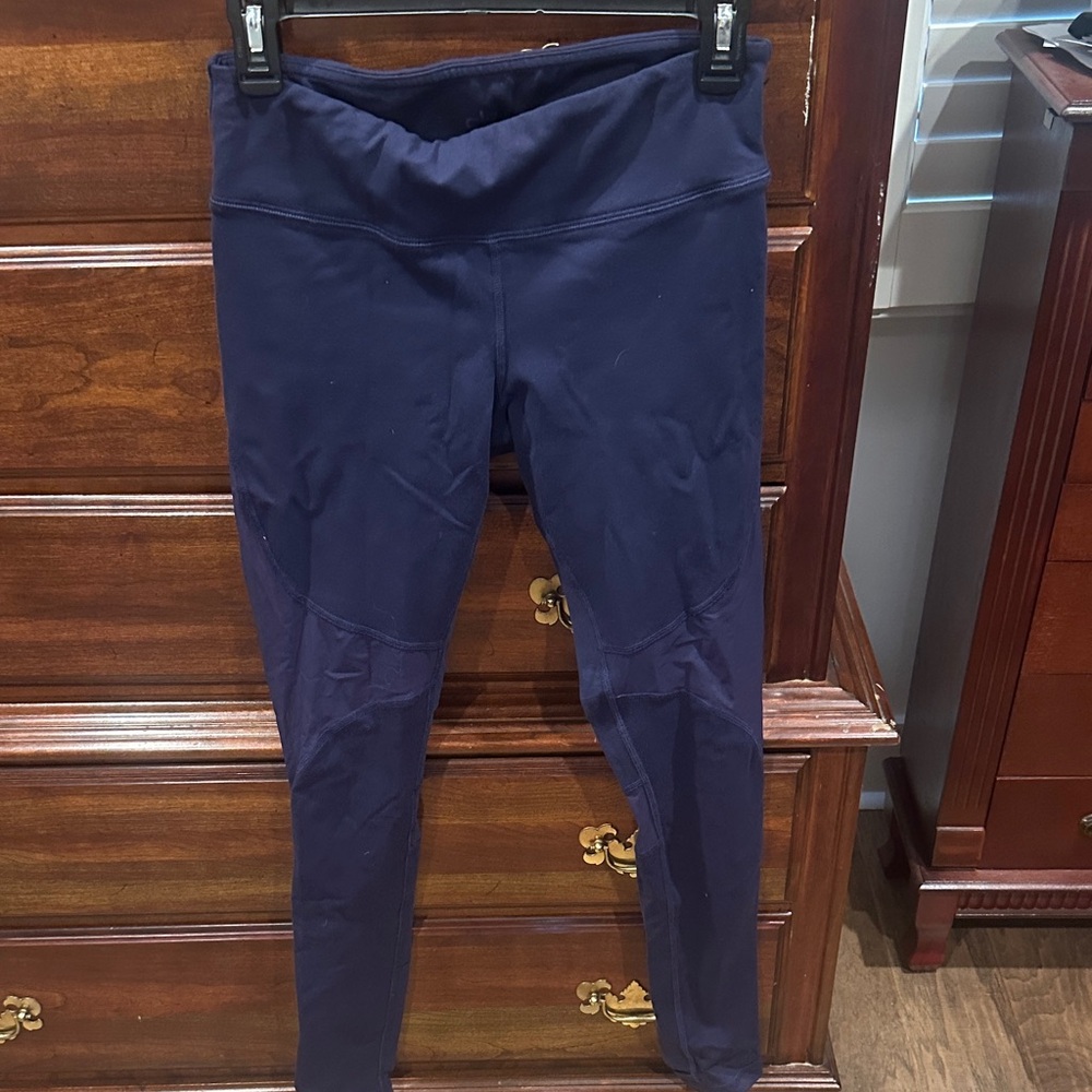 Alo Navy Blue High-Waisted Leggings